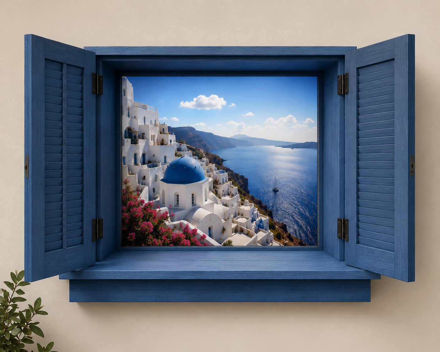 Santorini window fully open