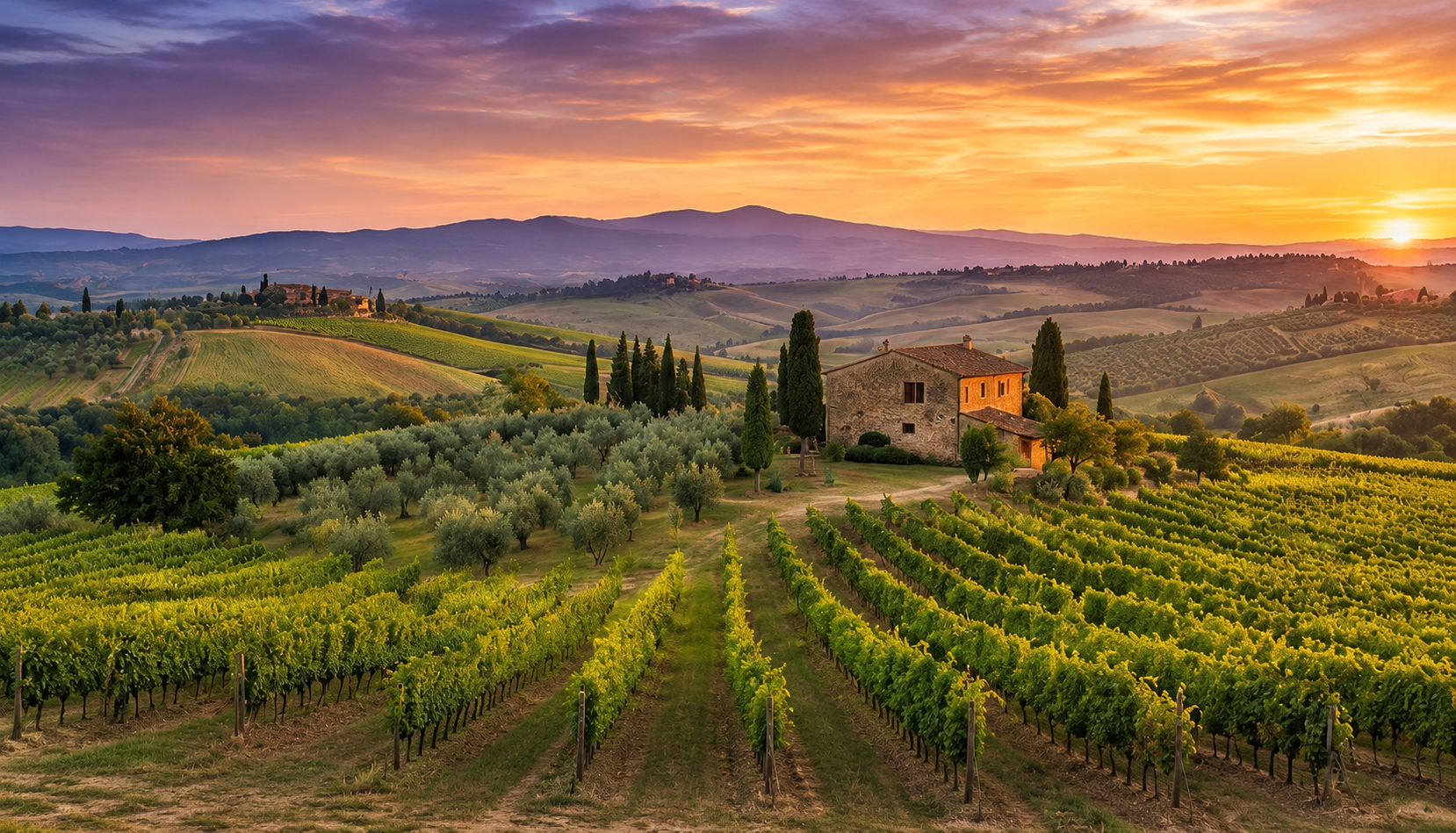 Vineyard hills